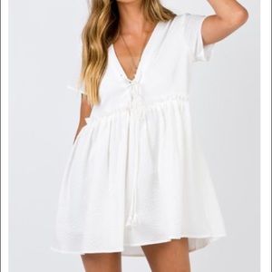 PRINCESS POLLY White Babydoll dress